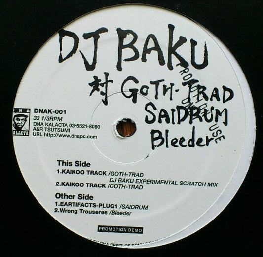 DJ Baku 対 Goth-Trad ‎– Saidrum, Bleeder