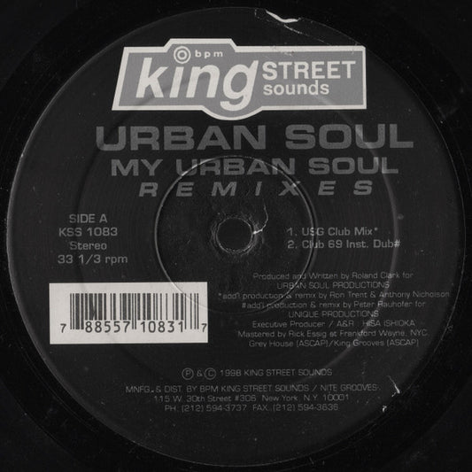 Urban Soul – My Urban Soul (Remixes)
