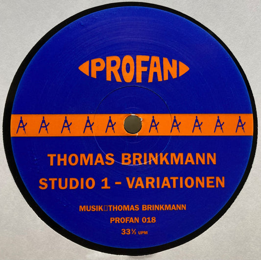 Thomas Brinkmann ‎– Studio 1 - Variationen