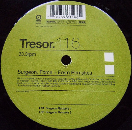 Surgeon ‎– Force + Form Remakes