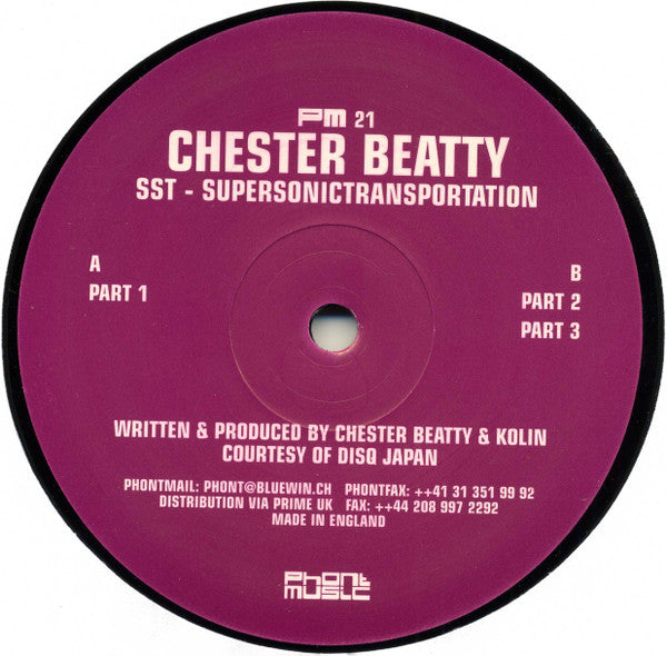 Chester Beatty ‎– SST - Supersonictransportation