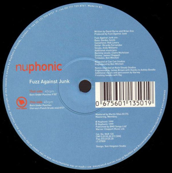 Fuzz Against Junk – Born Under Punches (DJ Harvey Mix inc.)