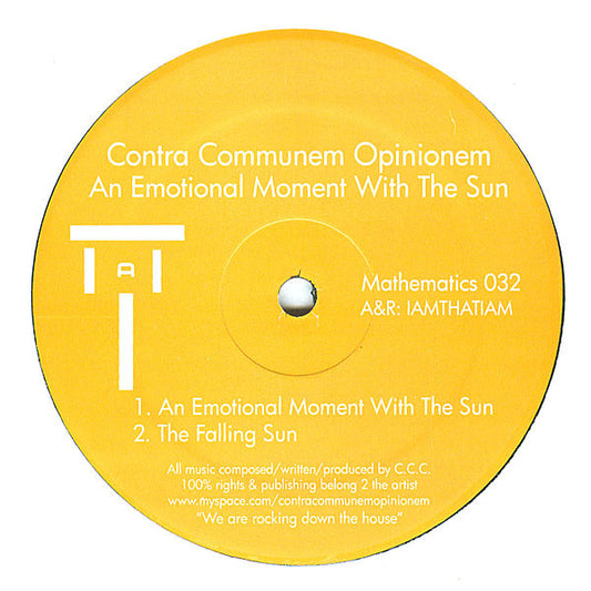 Contra Communem Opinionem ‎– An Emotional Moment With The Sun