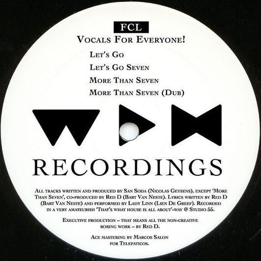 FCL ‎– Vocals For Everyone!