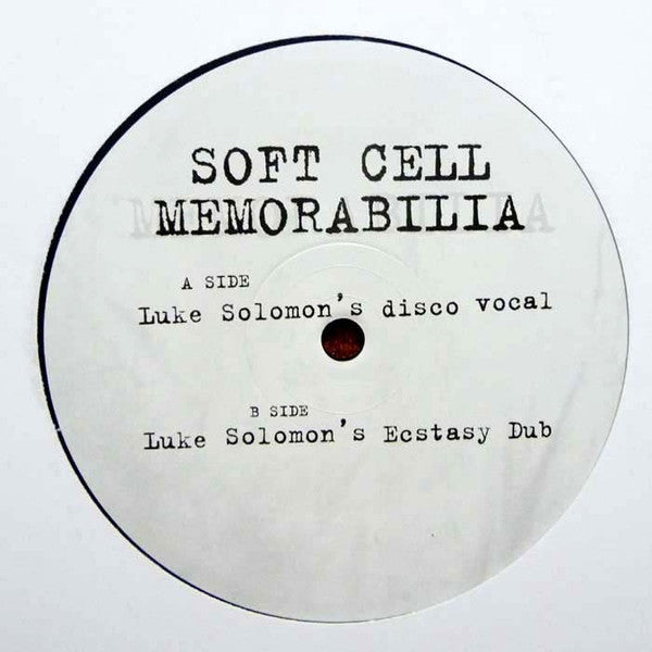 Soft Cell ‎– Memorabilia - Luke Solomon Remixes