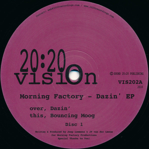 Dazin Morning Factory – Dazin' EP – Sixth Garden Records