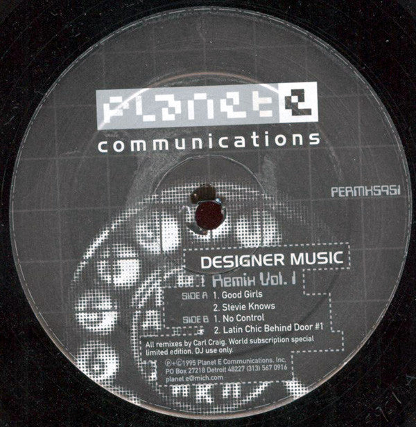 Designer Music (aka.Carl Craig) ‎– Remix Vol. 1