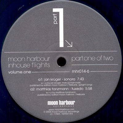 Various ‎– Moon Harbour Inhouse Flights - Volume.One