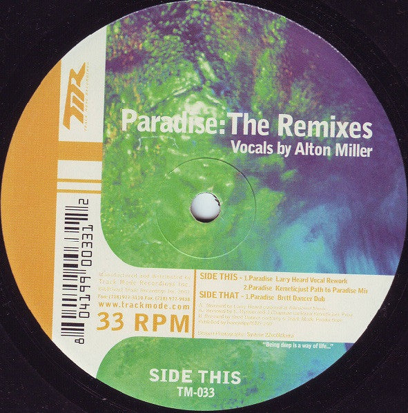 Alton Miller – Paradise (The Remixes)