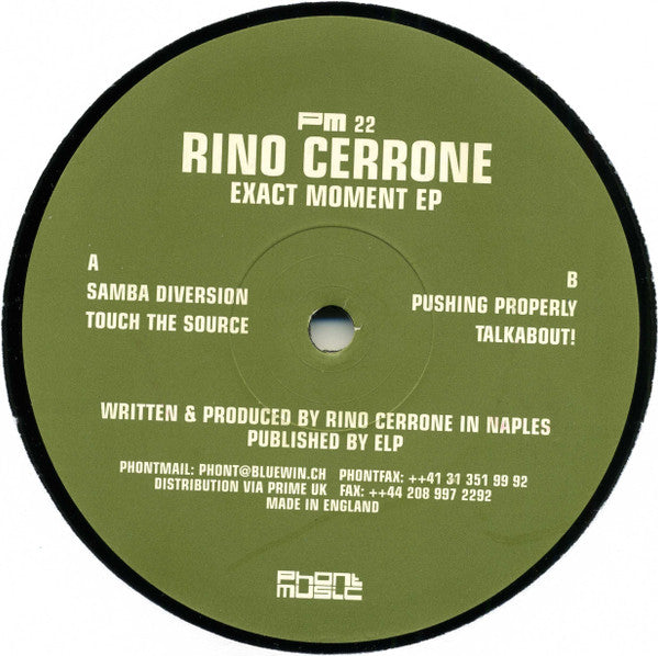Rino Cerrone – Exact Moment EP