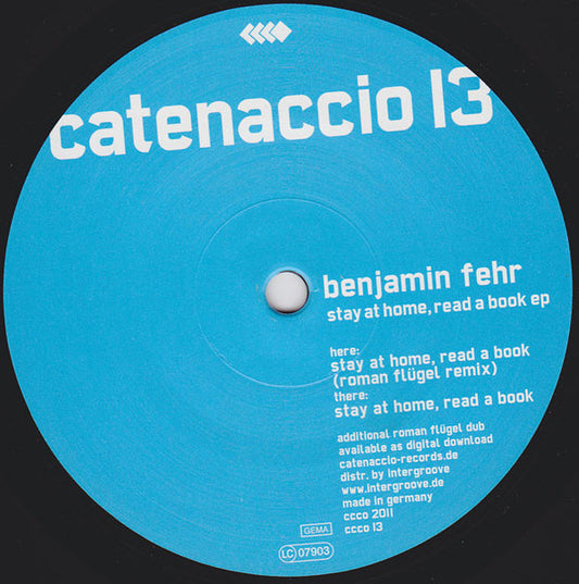 Benjamin Fehr – Stay At Home, Read A Book EP (Roman Flügel Remix inc.)