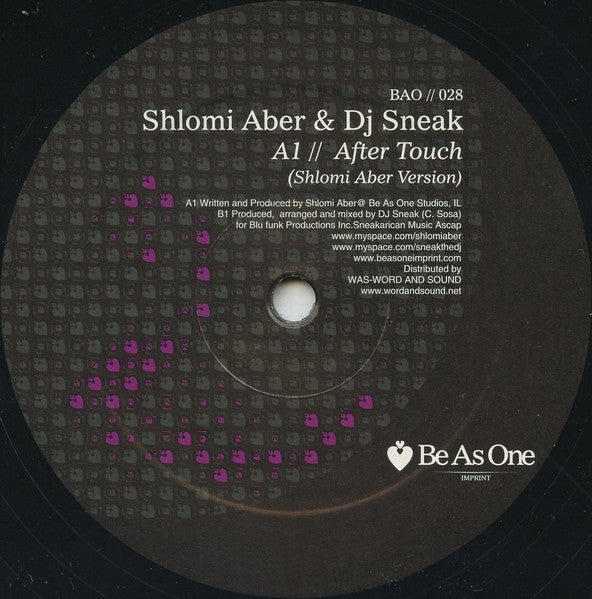 Shlomi Aber & DJ Sneak ‎– After Touch