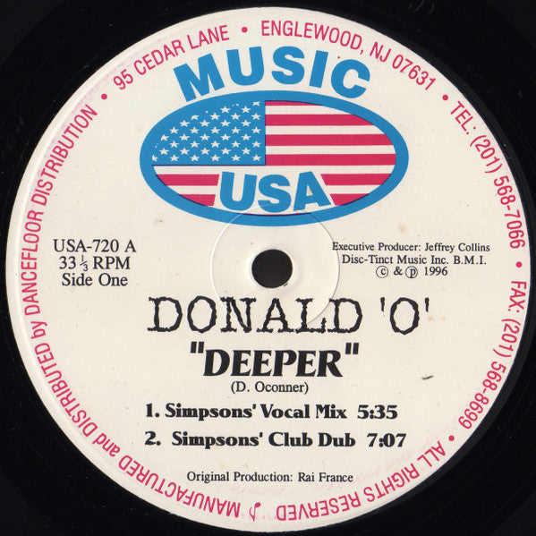 Donald 'O' – Deeper