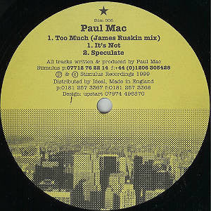 Paul Mac ‎– Too Much