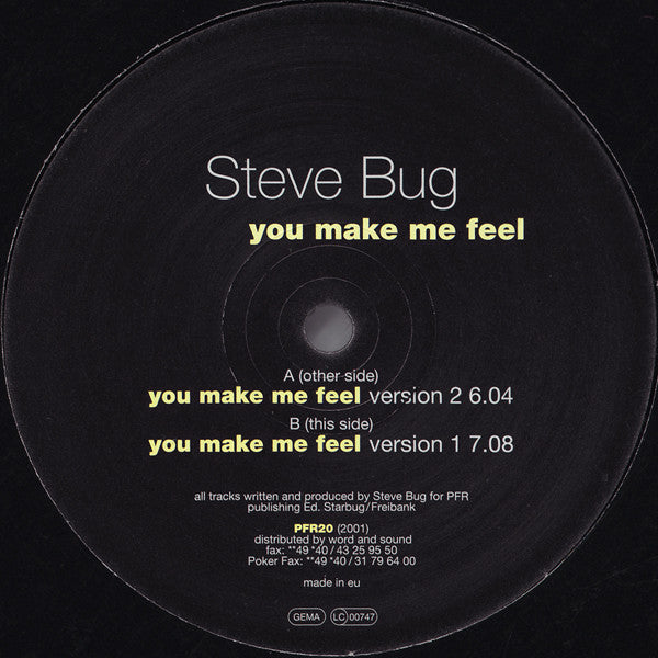 Steve Bug ‎– You Make Me Feel