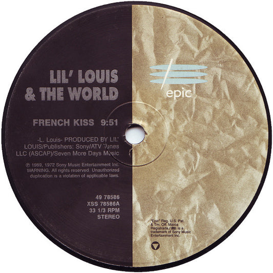 Lil' Louis & The World ‎– French Kiss / Club Lonely