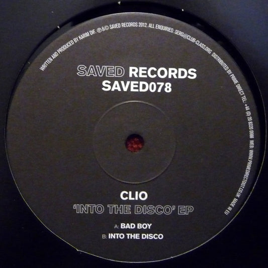 Clio ‎– Into The Disco EP