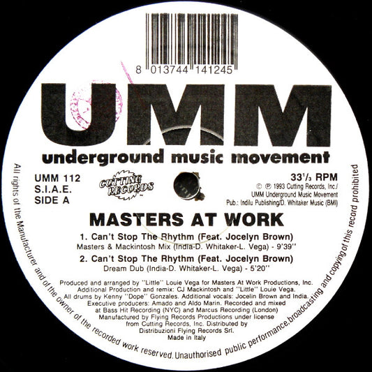 Masters At Work – Can't Stop The Rhythm