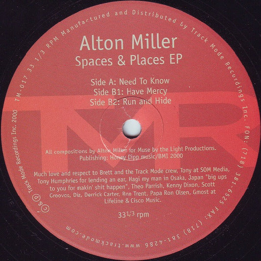 Alton Miller – Spaces & Places EP