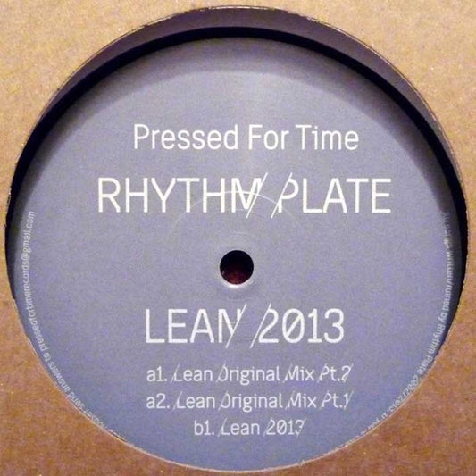 Rhythm Plate ‎– Lean 2013
