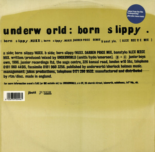 Underworld ‎– Born Slippy