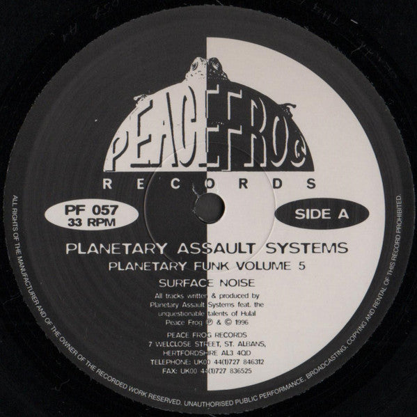 Planetary Assault Systems – Planetary Funk Volume 5