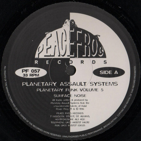 Planetary Assault Systems – Planetary Funk Volume 5