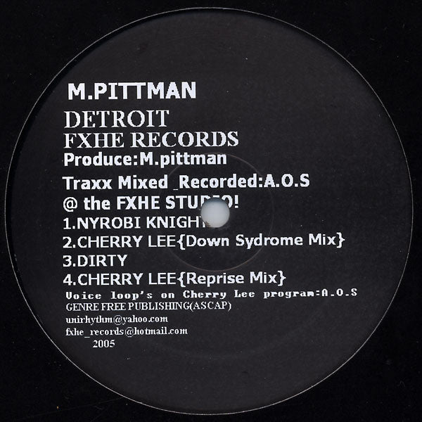 M.Pittman ‎– M. Pittman EP
