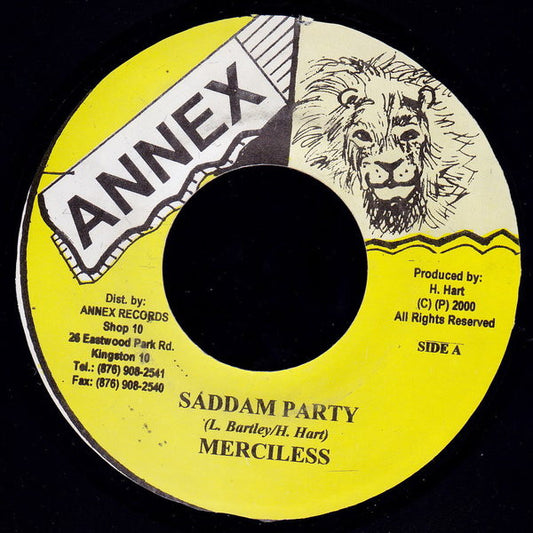 Merciless ‎– Saddam Party
