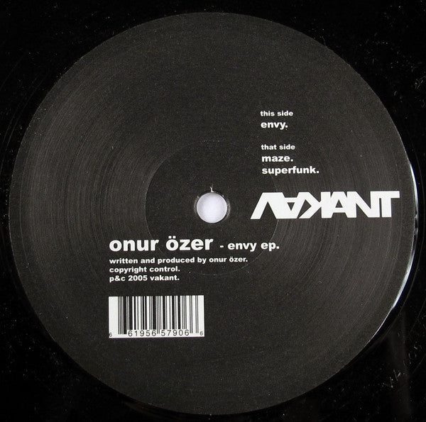 Onur Özer ‎– Envy EP