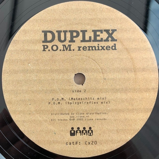 Duplex ‎– P.O.M. Remixed (Heinrich Mueller remix)