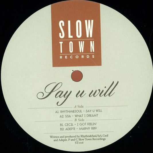 Various – Say U Will