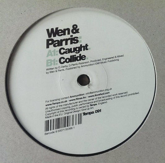 Wen & Parris ‎– Caught / Collide