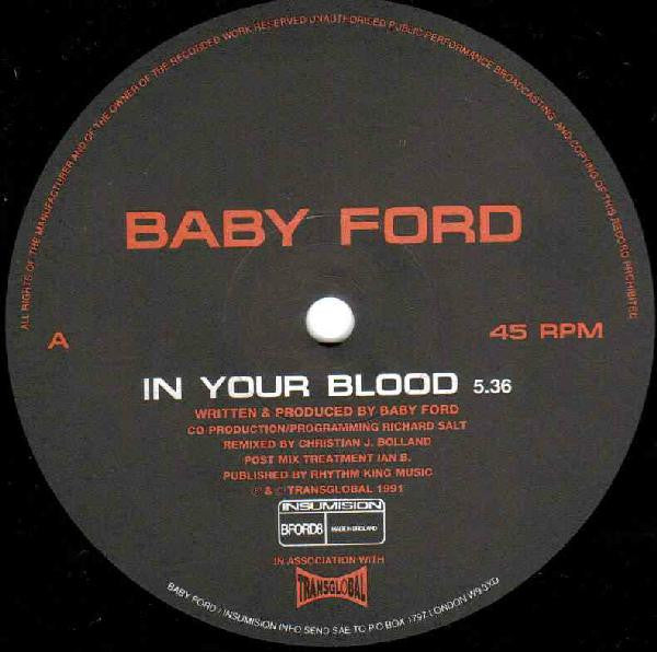 Baby Ford ‎– In Your Blood