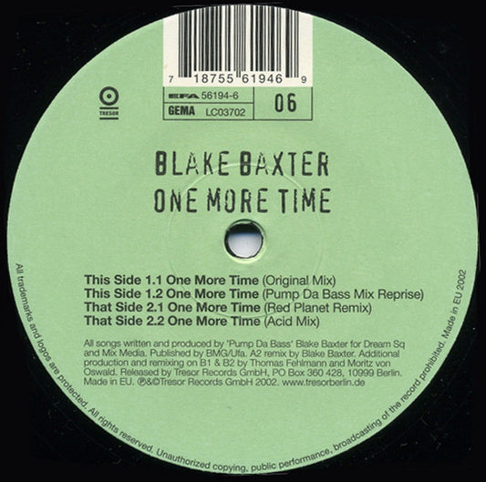 Blake Baxter – One More Time (Archiv #06)