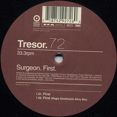 Surgeon ‎– First