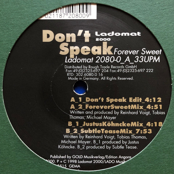 Forever Sweet – Don't Speak