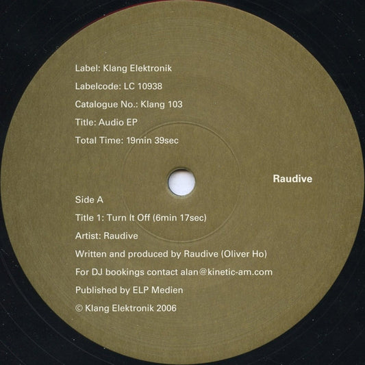 Raudive – Audio EP