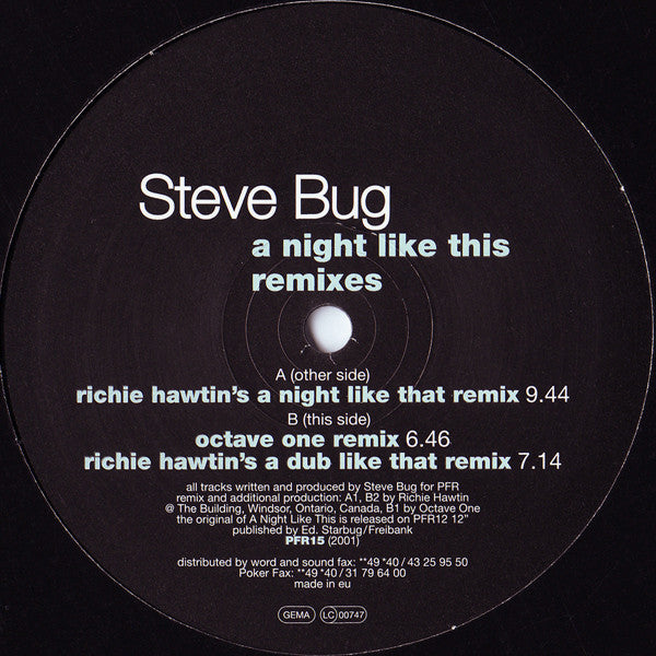 Steve Bug – A Night Like This (Remixes)