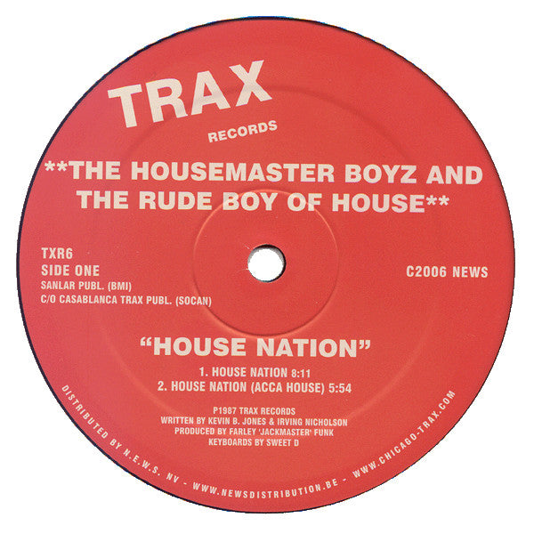 The Housemaster Boyz & The Rude Boy Of House ‎– House Nation