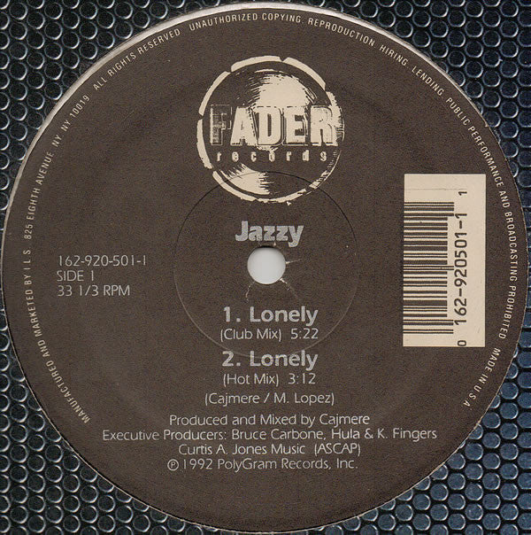 Jazzy ‎– Lonely