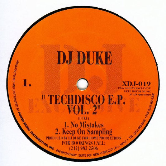 DJ Duke ‎– Techdisco E.P. Vol. 2