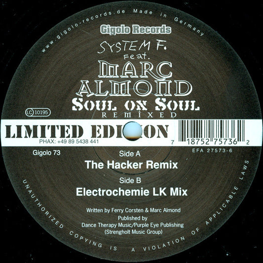 System F. feat. Marc Almond – Soul On Soul (Remixed)