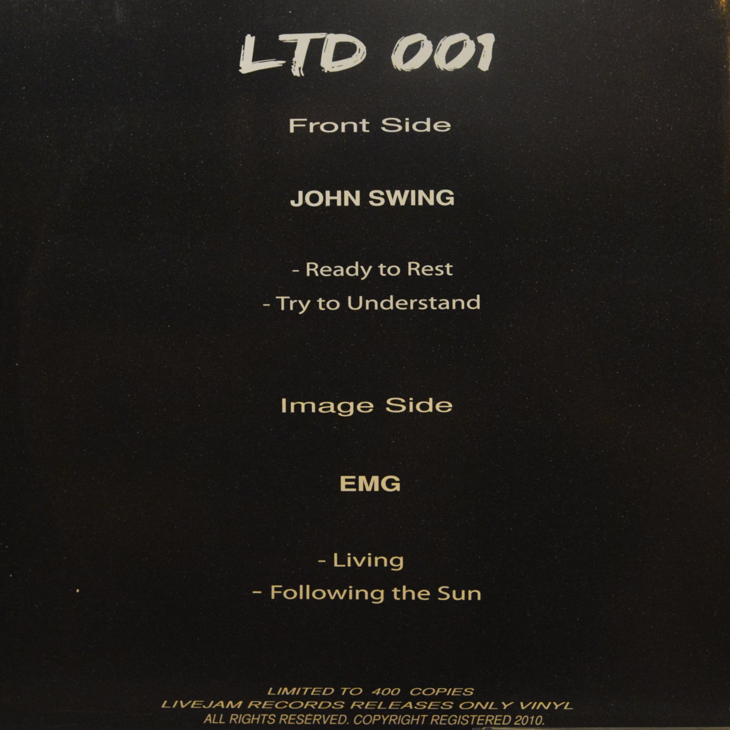John Swing / EMG – LiveJam Limited 001