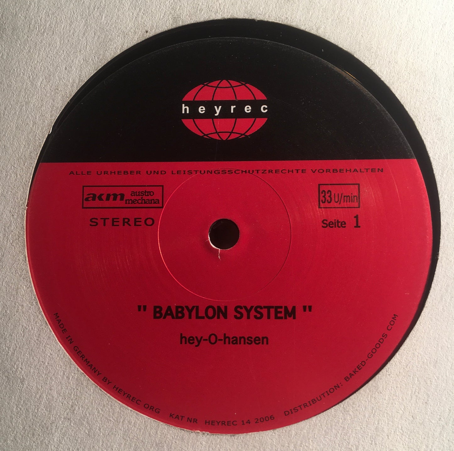 Hey-O-Hansen ‎– Babylon System
