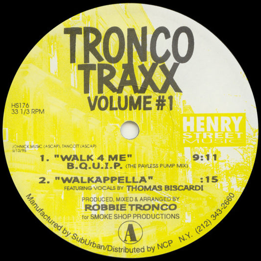 Tronco Traxx – Tronco Traxx Volume #1