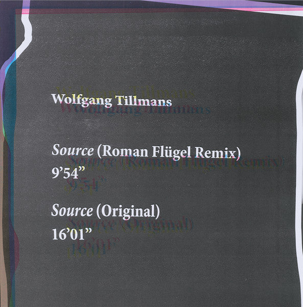 Wolfgang Tillmans – Source