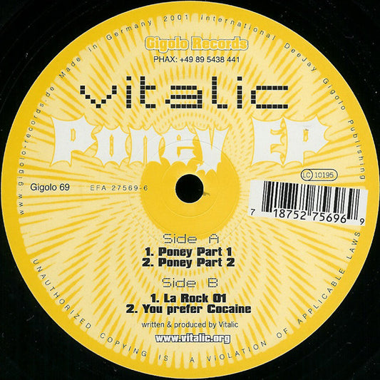 Vitalic ‎– Poney EP