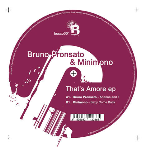 Bruno Pronsato &amp; Minimono – That's Amore EP