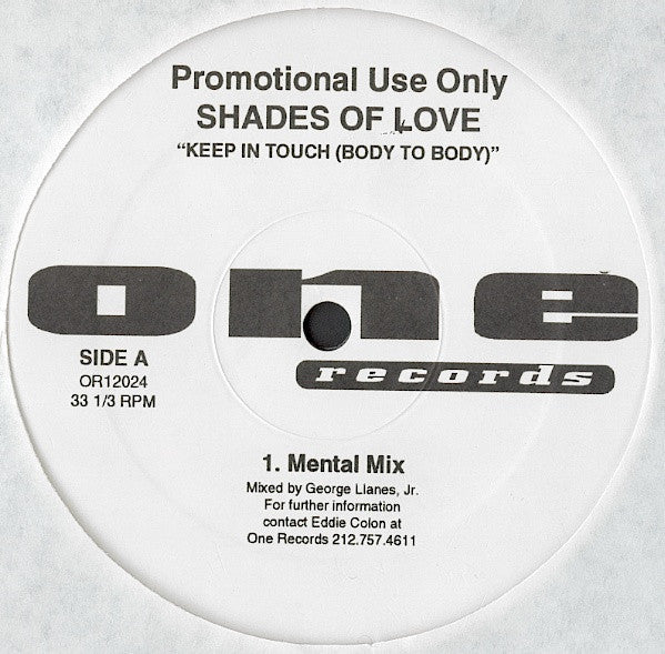 Shades Of Love ‎– Keep In Touch (Body To Body)